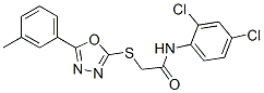 N-(2,4-ȱ)-2-[[5-(3-׻)-1,3,4-f-2-]]Y(ji)(gu)ʽ_5349-83-7Y(ji)(gu)ʽ