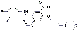 N-(3-氯-4-氟苯基)-7-(3-嗎啉丙氧基)-6-硝基喹唑啉-4-胺結(jié)構(gòu)式_267243-64-1結(jié)構(gòu)式 N-(3-氯-4-氟苯基)-7-(3-嗎啉丙氧基)-6-硝基喹唑啉-4-胺結(jié)構(gòu)式_267243-64-1結(jié)構(gòu)式