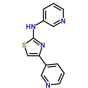 2-(3-吡啶)氨基-4-(3-吡啶)噻唑結(jié)構(gòu)式_30162-42-6結(jié)構(gòu)式 2-(3-吡啶)氨基-4-(3-吡啶)噻唑結(jié)構(gòu)式_30162-42-6結(jié)構(gòu)式