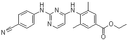 4-(2-(4-氰基苯基氨基)嘧啶-4-氨基)-3,5-二甲基苯甲酸乙酯結(jié)構(gòu)式_708254-90-4結(jié)構(gòu)式 4-(2-(4-氰基苯基氨基)嘧啶-4-氨基)-3,5-二甲基苯甲酸乙酯結(jié)構(gòu)式_708254-90-4結(jié)構(gòu)式
