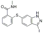 2-(3-碘-1H-吲唑-6-基硫代)-N-甲基苯甲酰胺結(jié)構(gòu)式_885126-34-1結(jié)構(gòu)式 2-(3-碘-1H-吲唑-6-基硫代)-N-甲基苯甲酰胺結(jié)構(gòu)式_885126-34-1結(jié)構(gòu)式