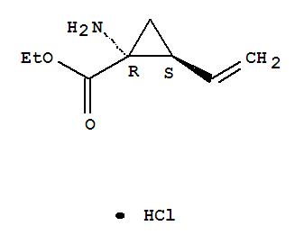 (1R,2S)-1-氨基-2-乙烯基-環(huán)丙羧酸乙酯鹽酸鹽(1:1)結(jié)構(gòu)式_259214-56-7結(jié)構(gòu)式 (1R,2S)-1-氨基-2-乙烯基-環(huán)丙羧酸乙酯鹽酸鹽(1:1)結(jié)構(gòu)式_259214-56-7結(jié)構(gòu)式